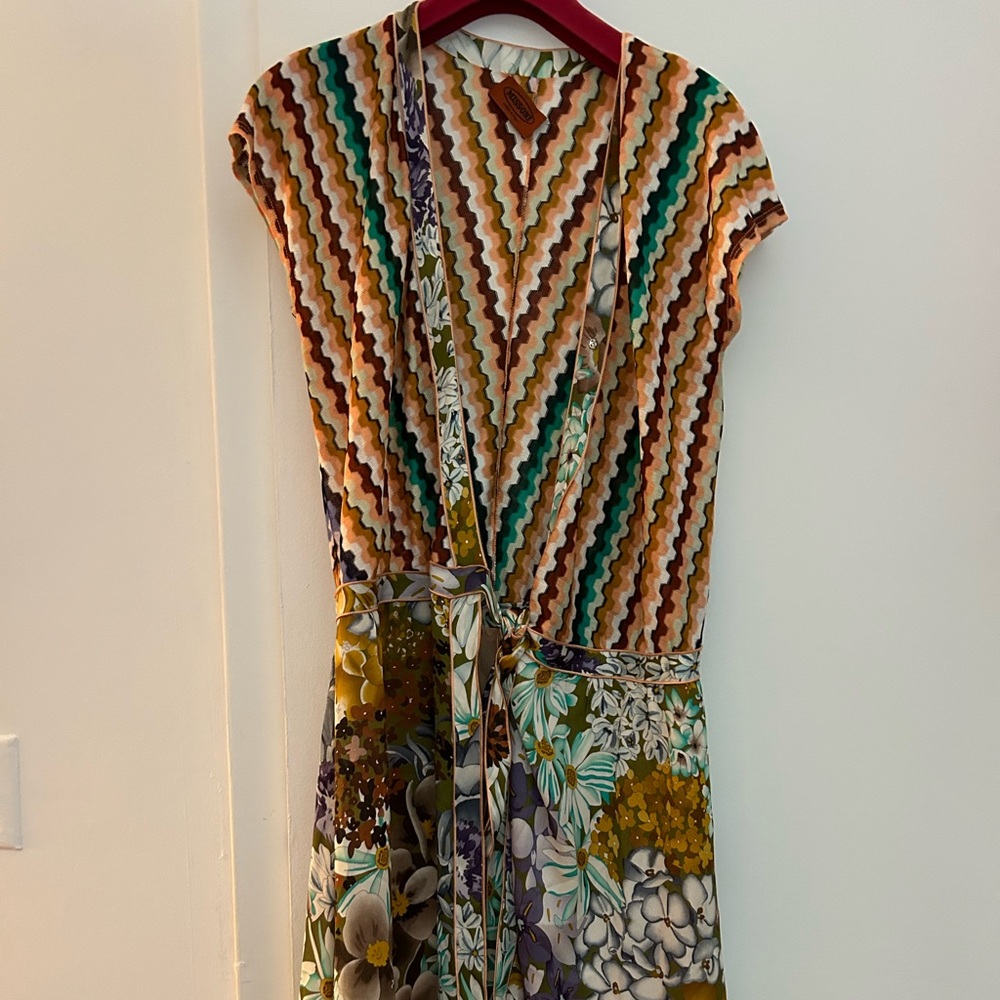 Missoni dress wrap. Beautiful silk rainbow coloring